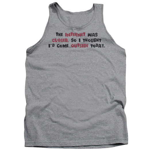 Internet Was Closed - Adult Tank - Athletic Heather