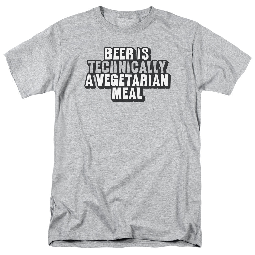 Beer Vegetarian - Short Sleeve Adult 18 - 1 - Athletic Heather T-shirt