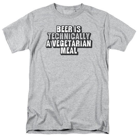 Beer Vegetarian - Short Sleeve Adult 18 - 1 - Athletic Heather T-shirt