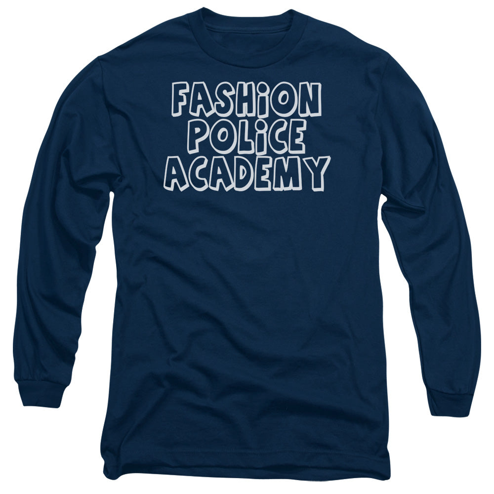Fashion Police - Long Sleeve Adult 18 - 1 - Navy T-shirt