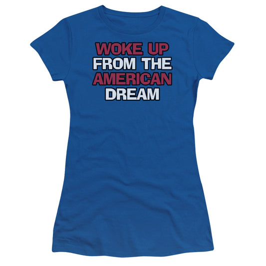 Amreican Dream - Short Sleeve Junior Sheer - Royal Blue T-shirt