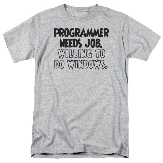 To Do Windows - Short Sleeve Adult 18 - 1 - Athletic Heather T-shirt