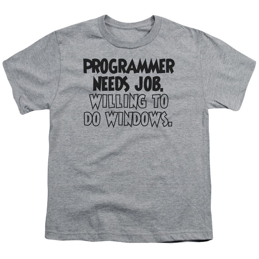 To Do Windows - Short Sleeve Youth 18 - 1 - Athletic Heather T-shirt