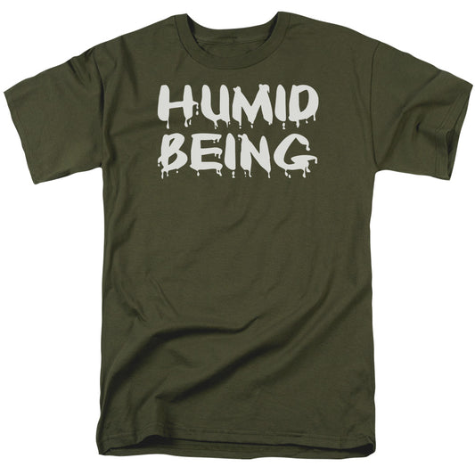 Humid Being - Short Sleeve Adult 18 - 1 - Military Green T-shirt