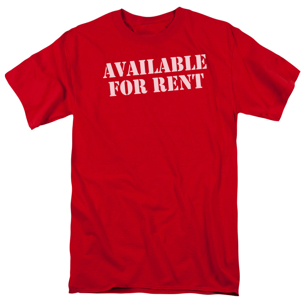 Available For Rent - Short Sleeve Adult 18 - 1 - Red T-shirt