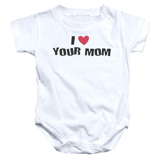 I Love Your Mom - Infant Snapsuit - White