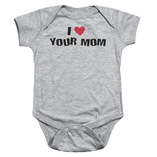 I Love Your Mom - Infant Snapsuit - Athletic Heather
