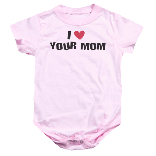 I Love Your Mom - Infant Snapsuit - Pink