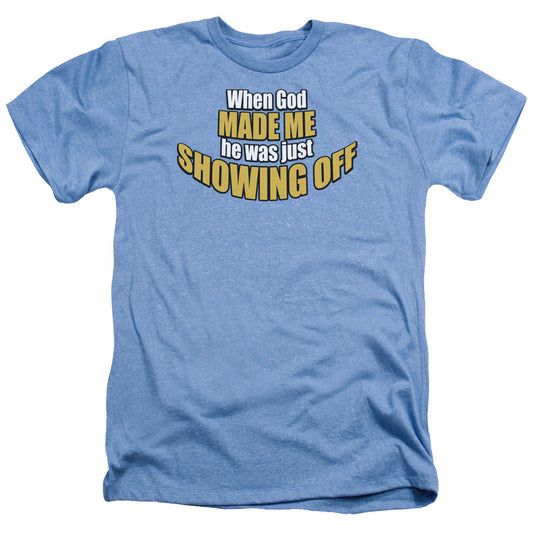 Showing Off - Adult Heather - Light Blue