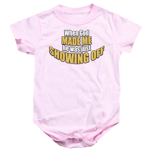 Showing Off - Infant Snapsuit - Pink