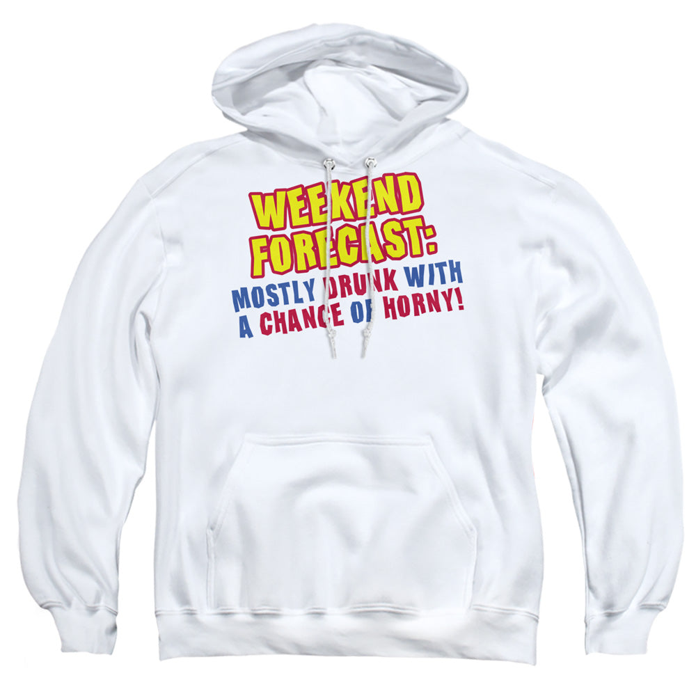 Weekend Forecast - Adult Pull-over Hoodie - White