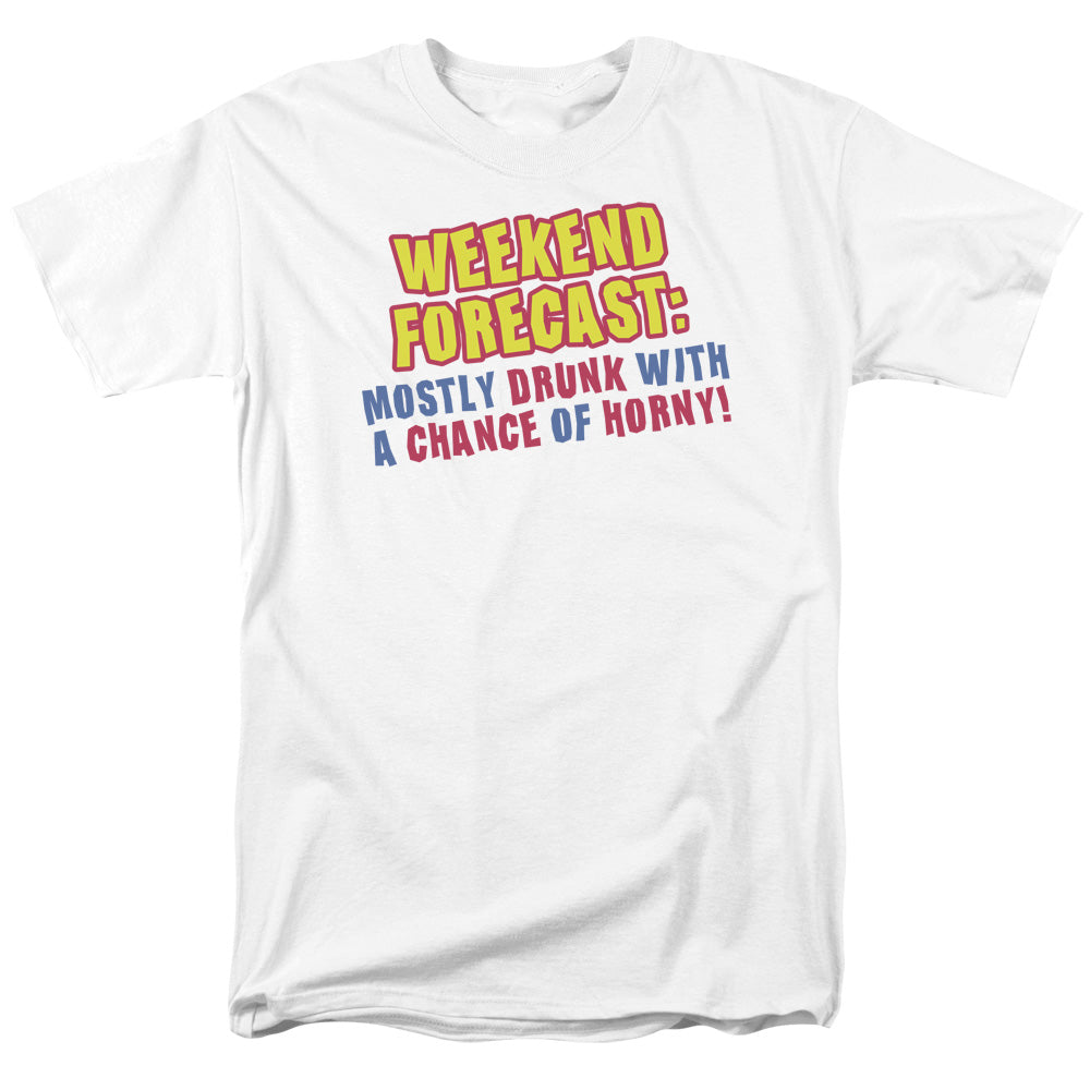 Weekend Forecast - Short Sleeve Adult 18 - 1 - White T-shirt