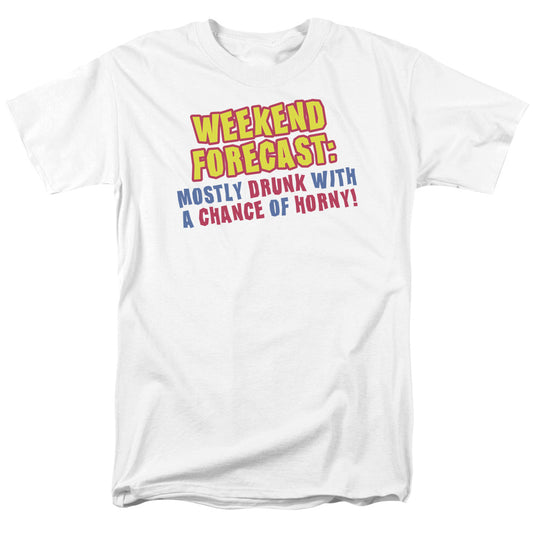 Weekend Forecast - Short Sleeve Adult 18 - 1 - White T-shirt