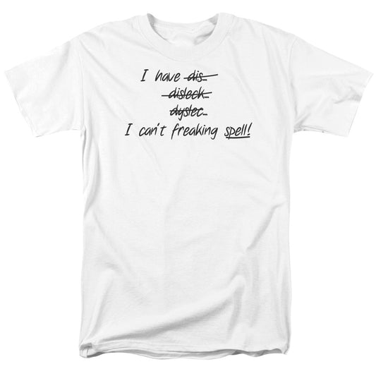 Cant Freaking Spell - Short Sleeve Adult 18 - 1 - White T-shirt