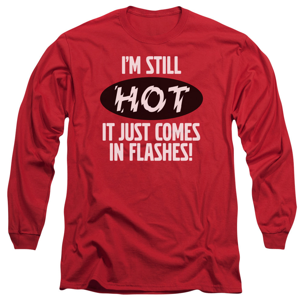 Hot Flashes - Long Sleeve Adult 18 - 1 - Red T-shirt