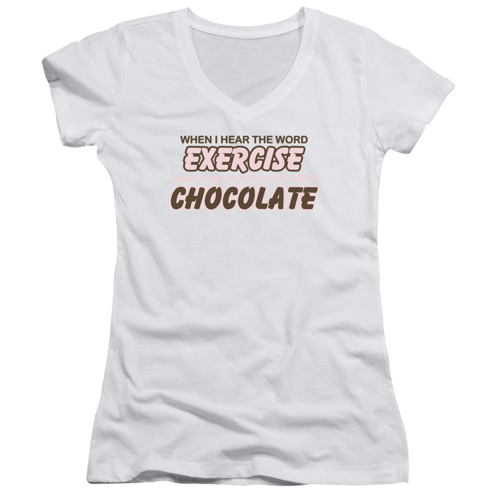 Exercise Chocolate - Junior V-neck