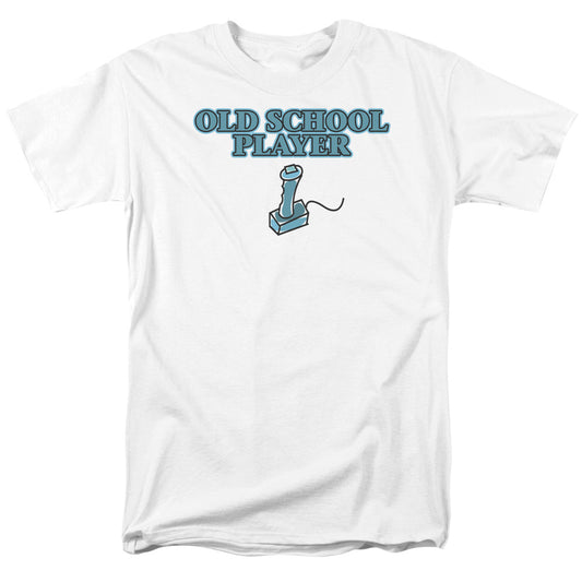 Old School Player - Short Sleeve Adult 18 - 1 - White T-shirt