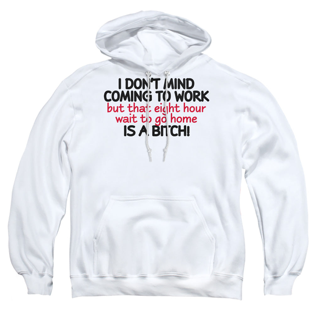 Eight Hour Wait - Adult Pull-over Hoodie - White