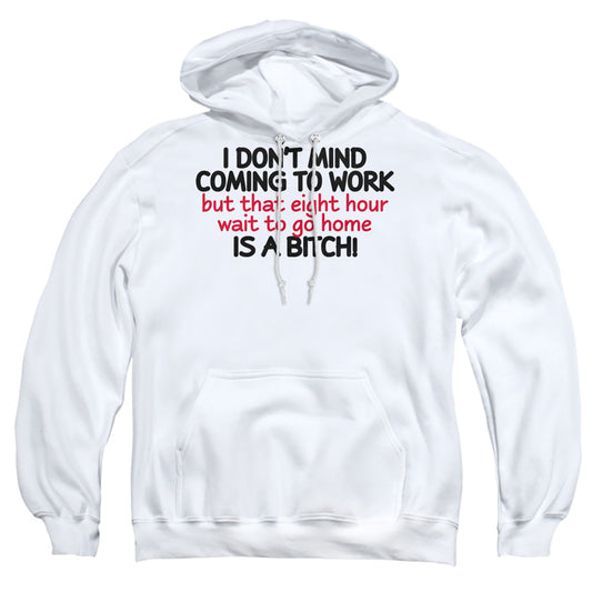 Eight Hour Wait - Adult Pull-over Hoodie - White
