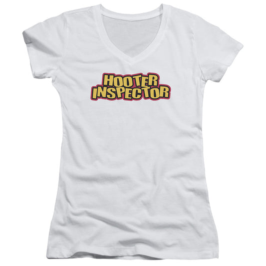 Hooter Inspector - Junior V-neck - White