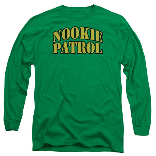 Nookie Patrol - Long Sleeve Adult 18 - 1 - Military Green T-shirt