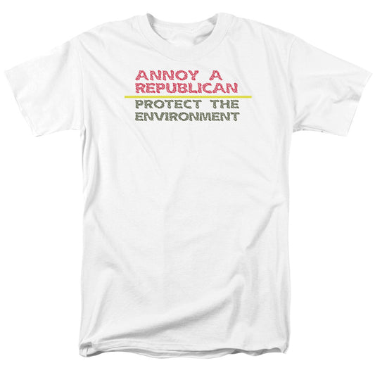 Annoy A Republican - Short Sleeve Adult 18 - 1 - White T-shirt