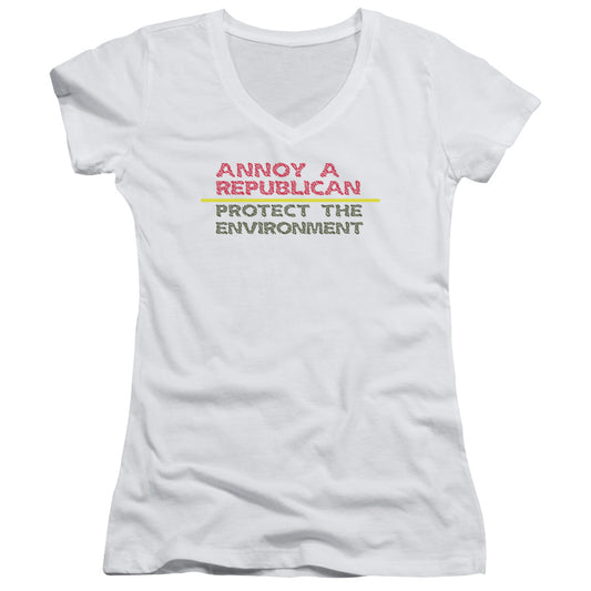 Annoy A Republican - Junior V-neck