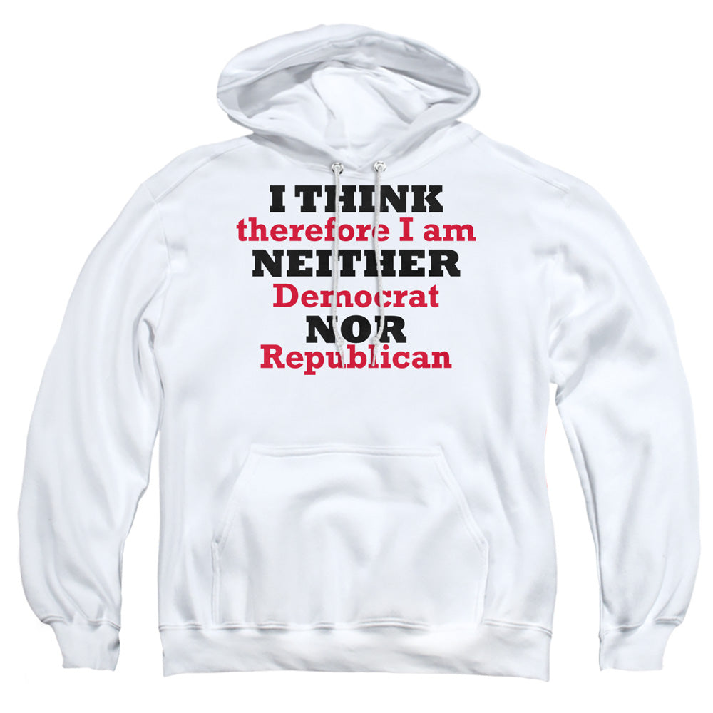 Neither Nor - Adult Pull-over Hoodie - White