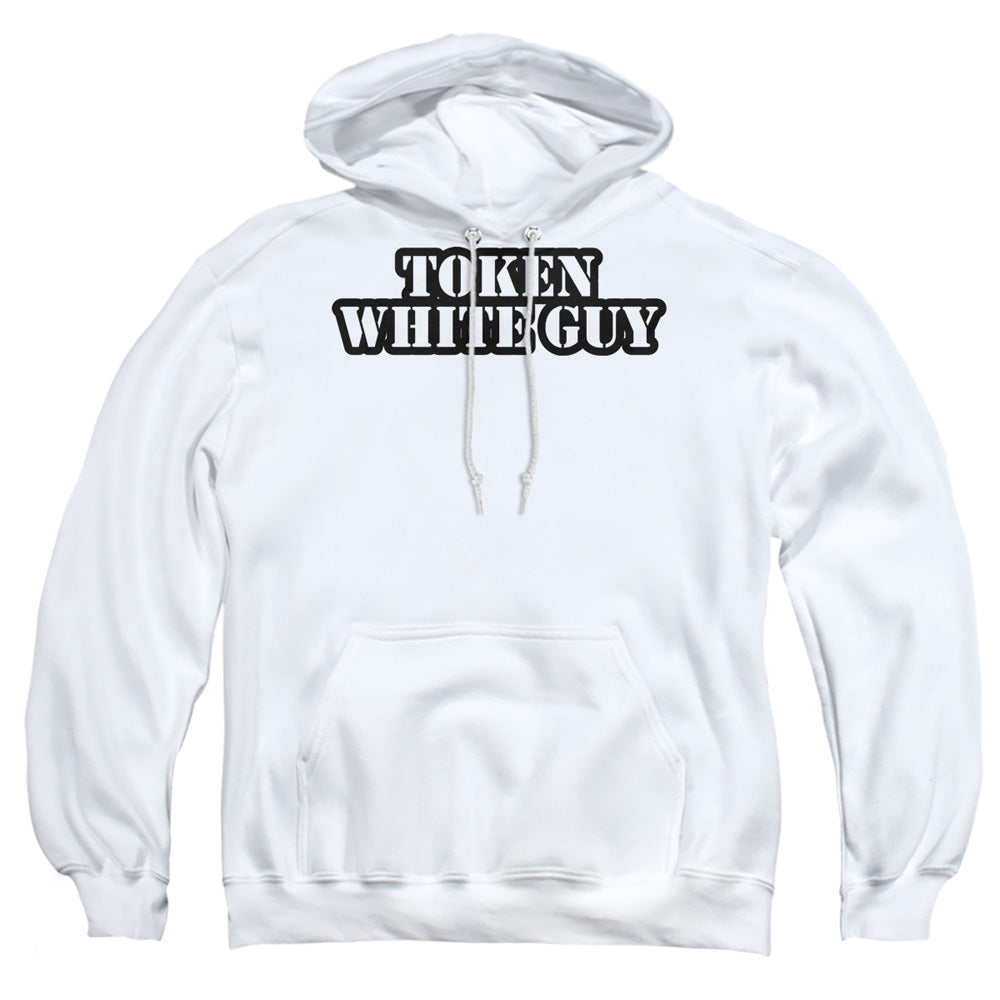 Token White Guy - Adult Pull-over Hoodie - White
