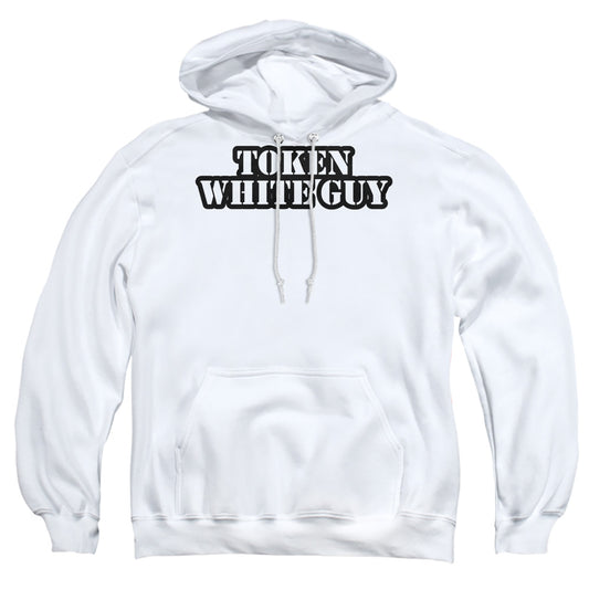 Token White Guy - Adult Pull-over Hoodie - White