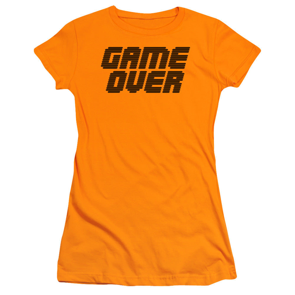 Game Over - Short Sleeve Junior Sheer - Orange T-shirt