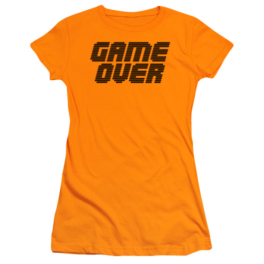 Game Over - Short Sleeve Junior Sheer - Orange T-shirt