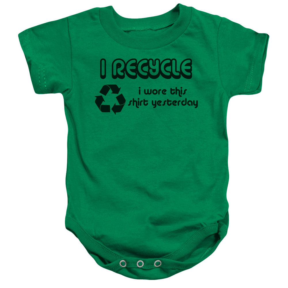 I Recycle - Infant Snapsuit - Kelly Green