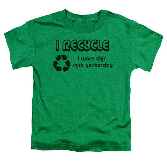 I Recycle - Short Sleeve Toddler Tee - Kelly Green T-shirt
