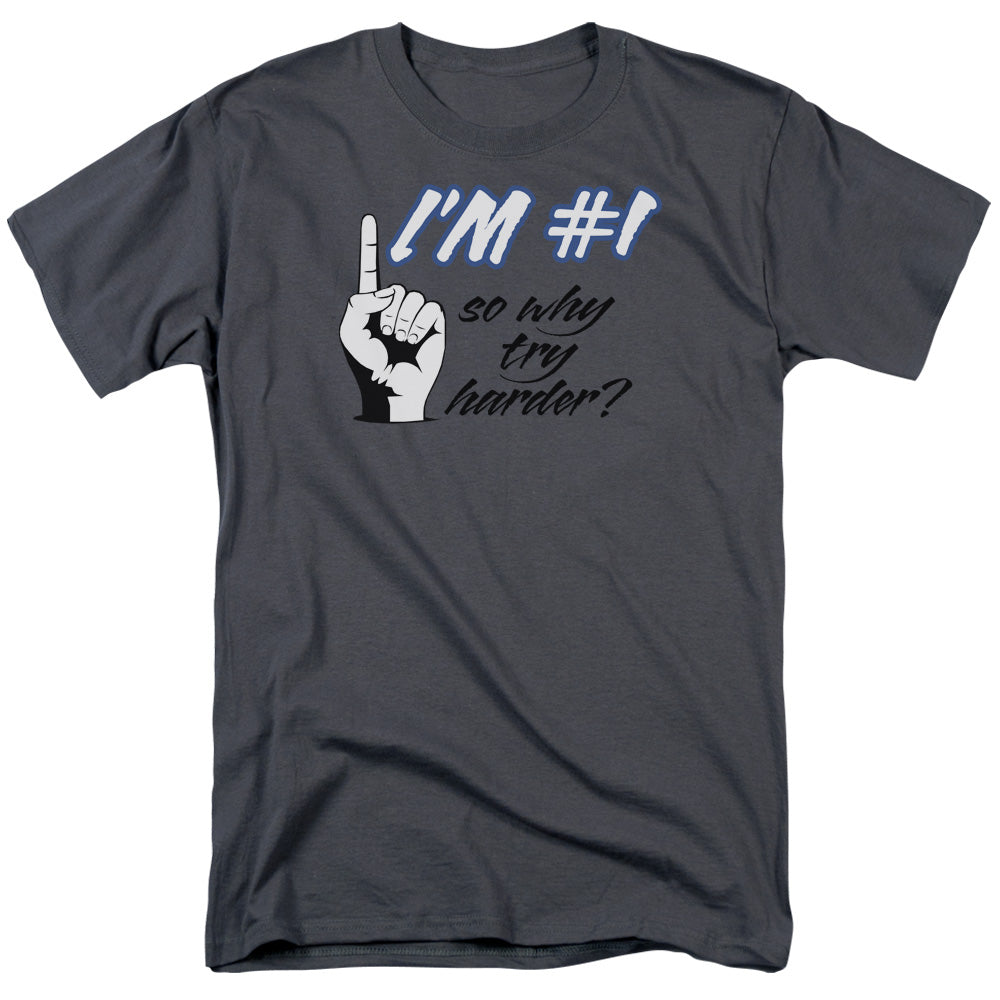 Im Number 1 - Short Sleeve Adult 18 - 1 - Charcoal T-shirt
