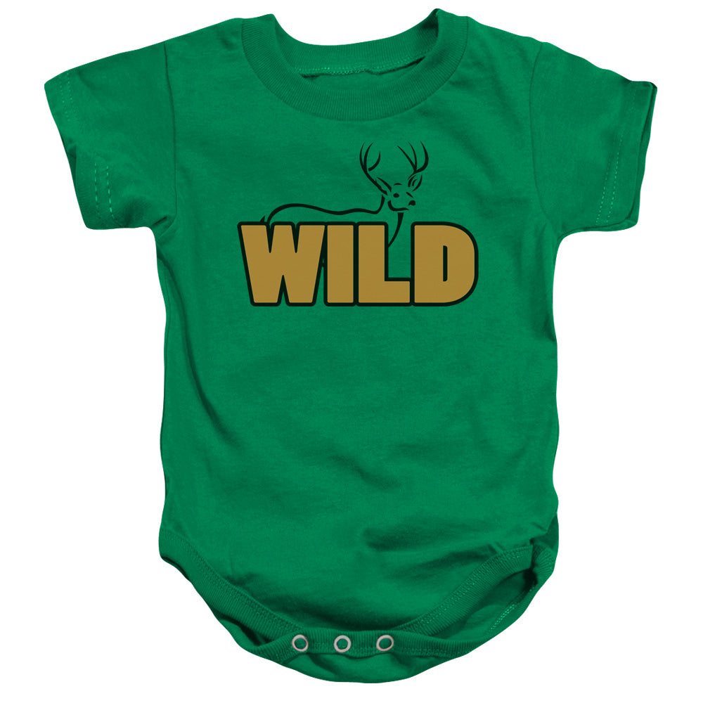 Buck Wild - Infant Snapsuit - Kelly Green