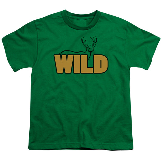 BUCK WILD -   YOUTH 18/1 - MILITARY GREEN T-Shirt