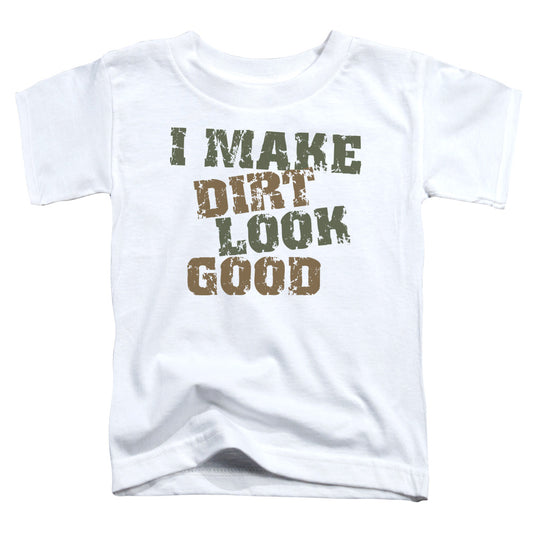 Dirt Look Good - Short Sleeve Toddler Tee - White T-shirt