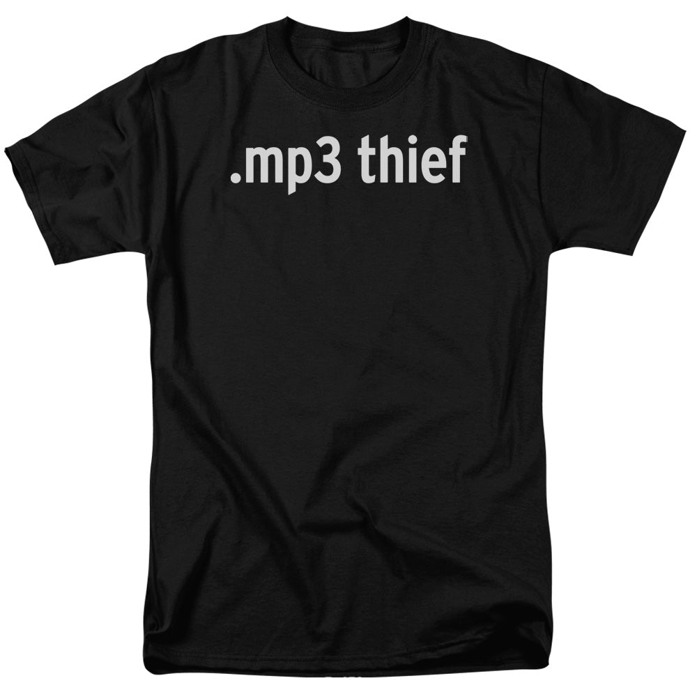 Mp3 Thief - Short Sleeve Adult 18 - 1 - Black T-shirt