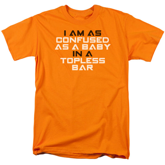 Confused - Short Sleeve Adult 18 - 1 - Orange T-shirt