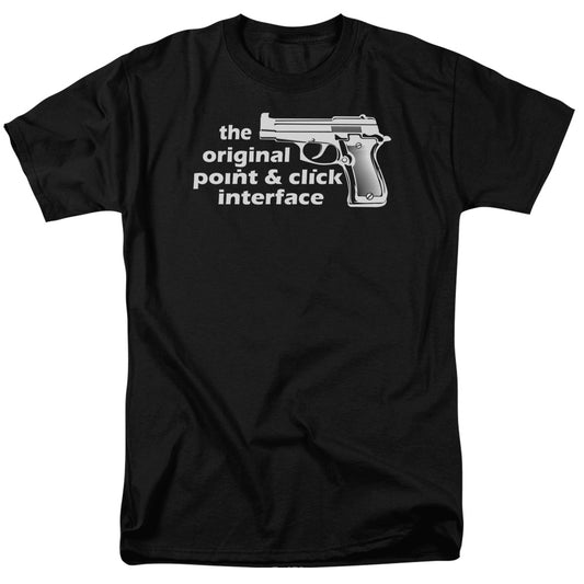 Point And Click - Short Sleeve Adult 18 - 1 - Black T-shirt
