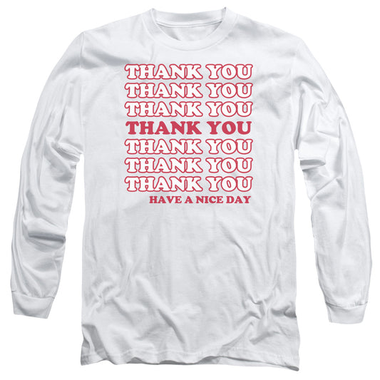 Thank You - Long Sleeve Adult 18 - 1 - White T-shirt
