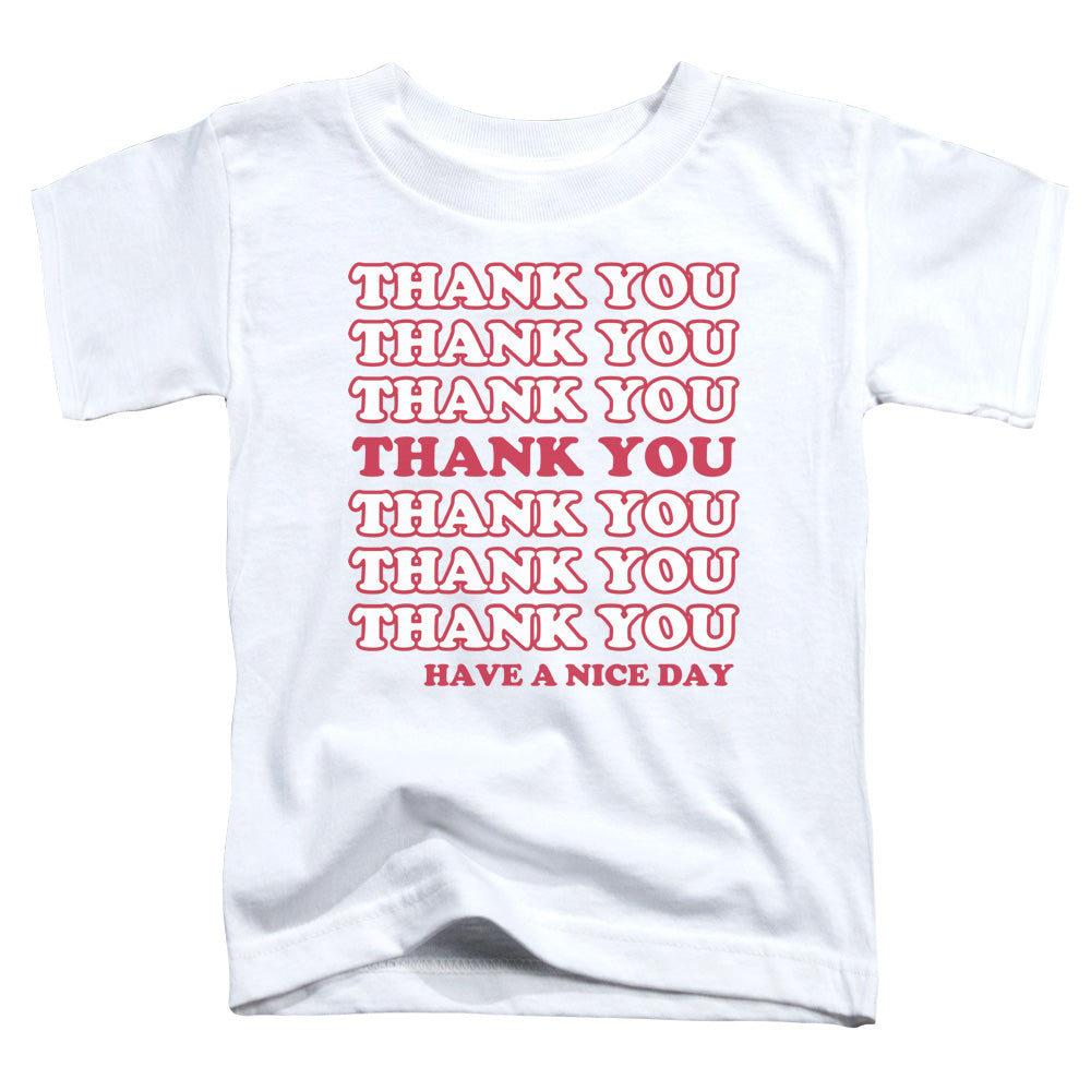 Thank You - Short Sleeve Toddler Tee - White T-shirt