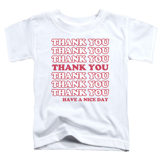 Thank You - Short Sleeve Toddler Tee - White T-shirt