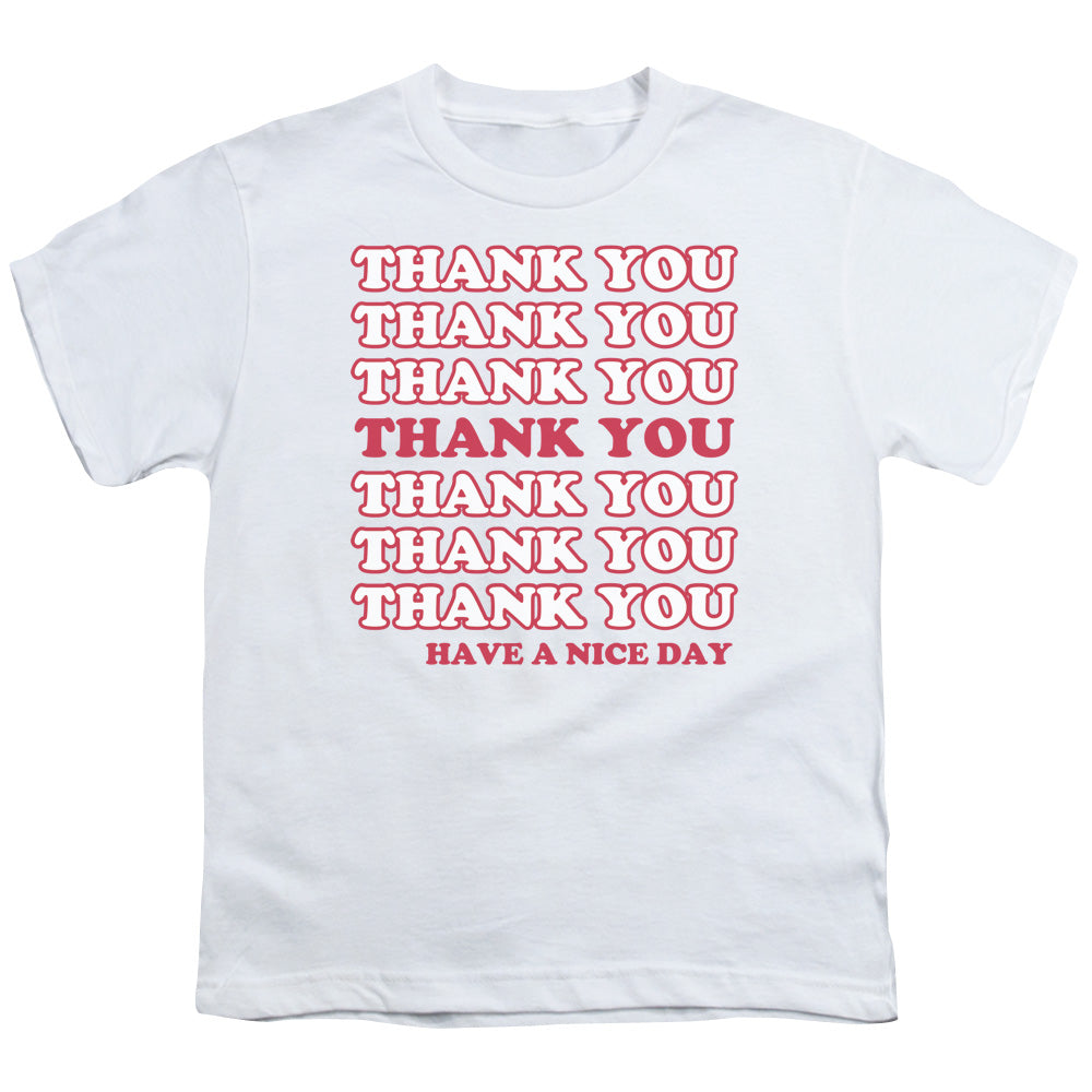 Thank You - Short Sleeve Youth 18 - 1 - White T-shirt