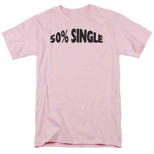 50% Single - Short Sleeve Adult 18 - 1 - Pink T-shirt