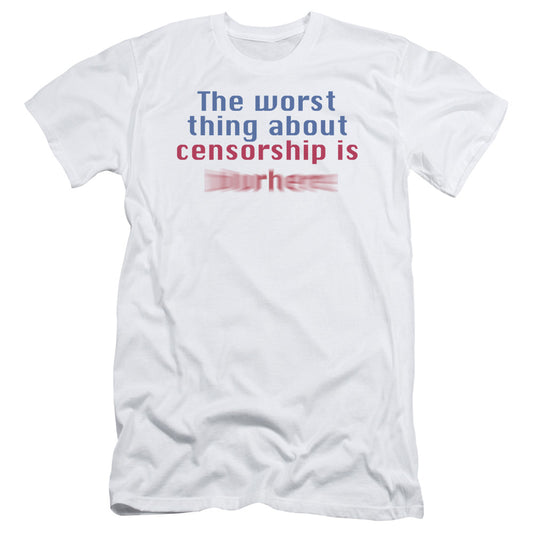 Censorship - Short Sleeve Adult 30 - 1 - White T-shirt