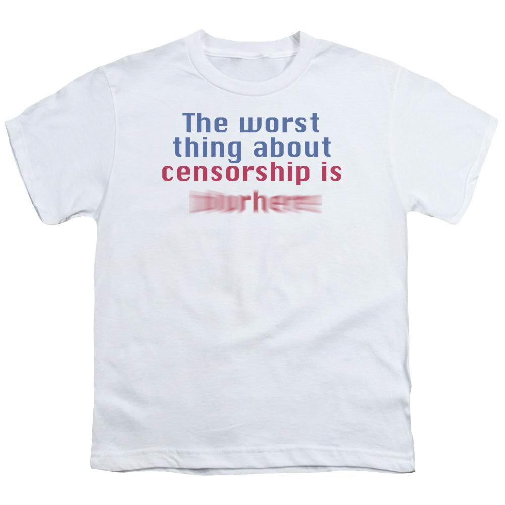 Censorship - Short Sleeve Youth 18 - 1 - White T-shirt