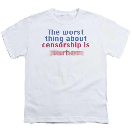 Censorship - Short Sleeve Youth 18 - 1 - White T-shirt