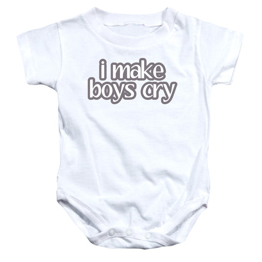 I Make Boys Cry - Infant Snapsuit - White